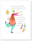 invisible practice art print