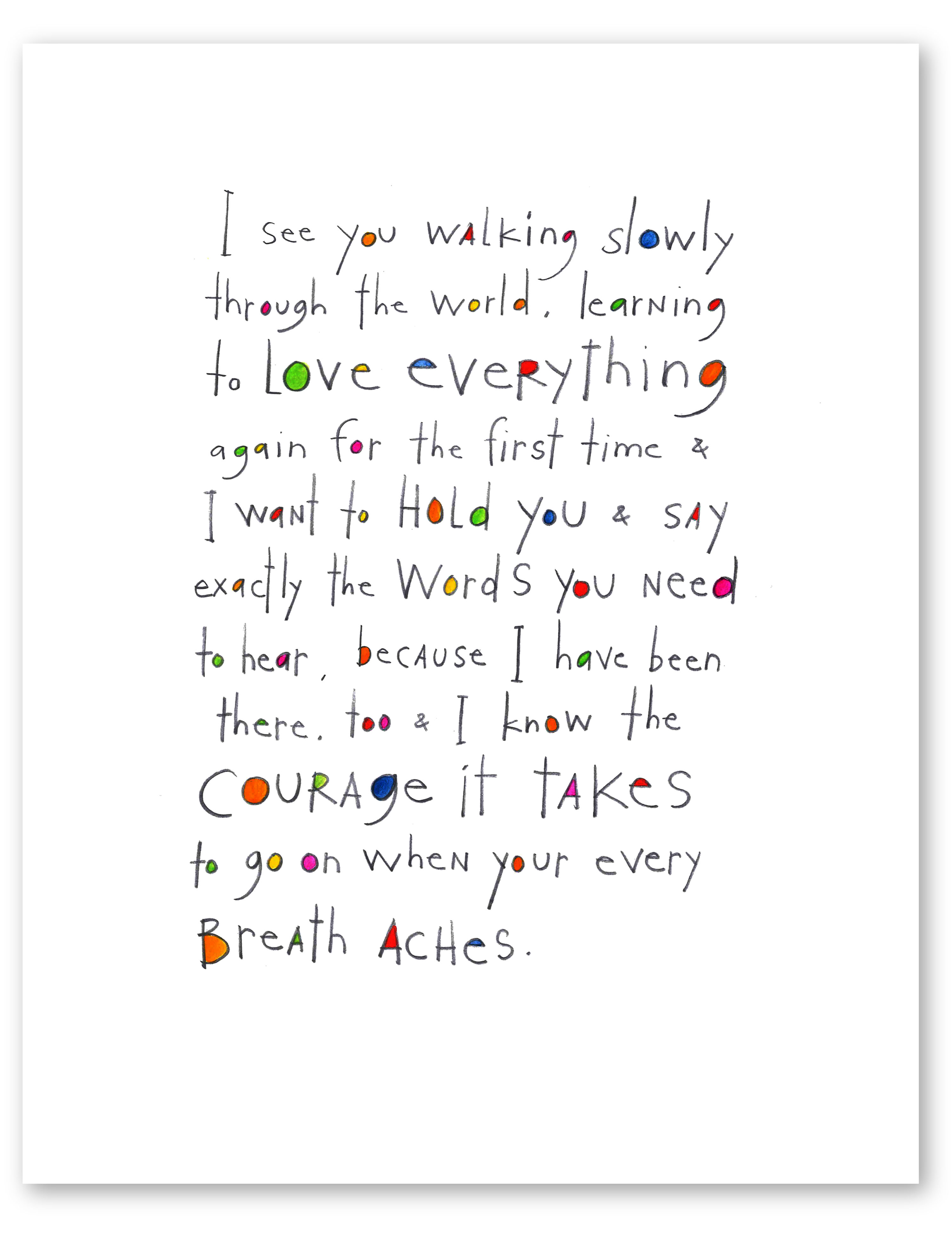 learning to love art print