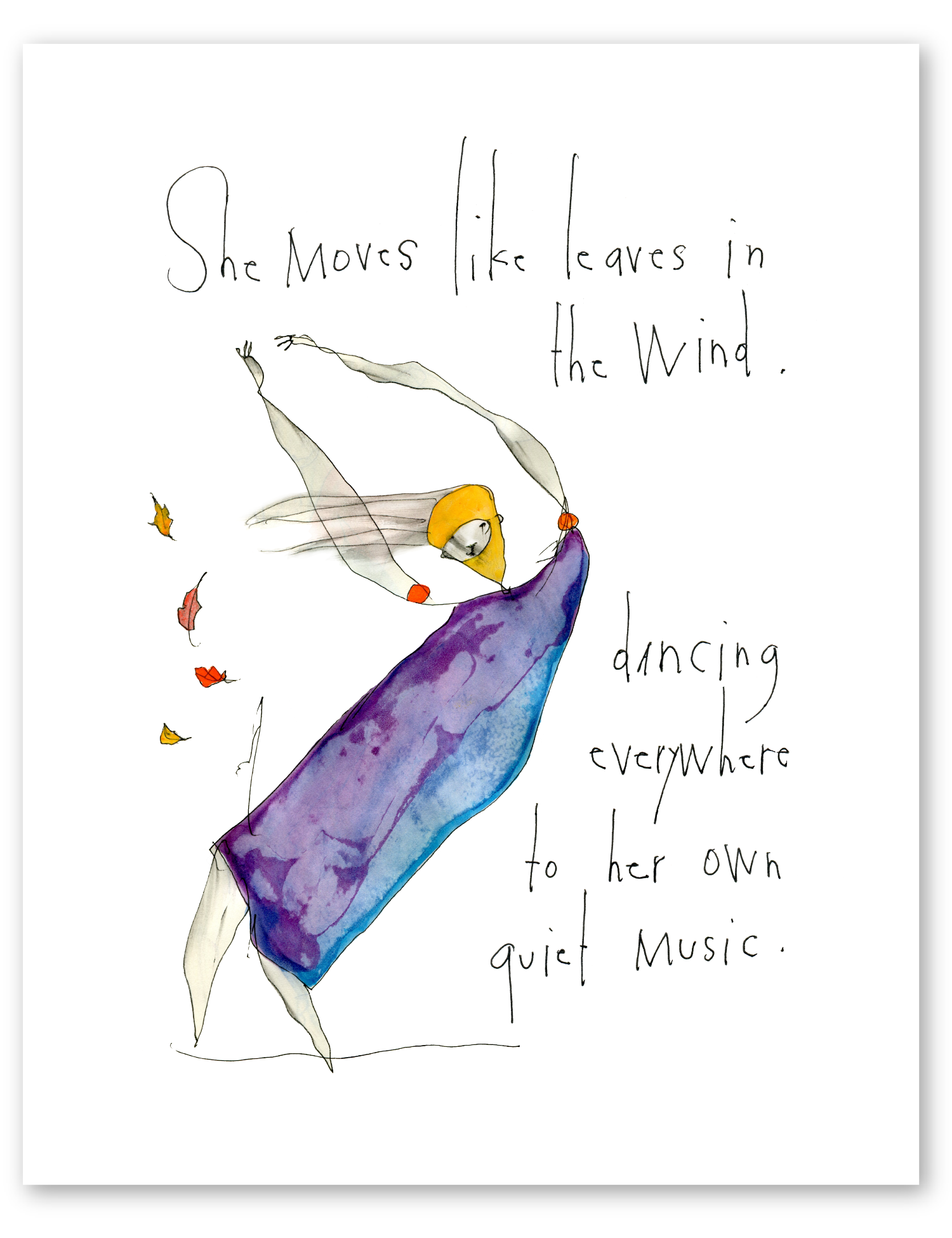 daughter of autumn art print