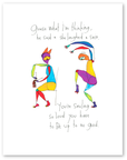loud smile art print