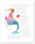 mermaid revenge art print