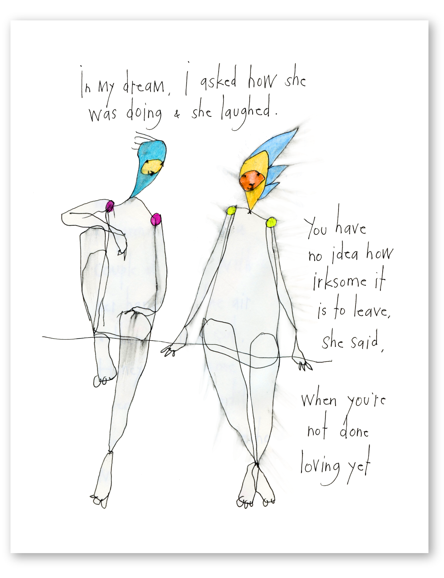 not done yet art print