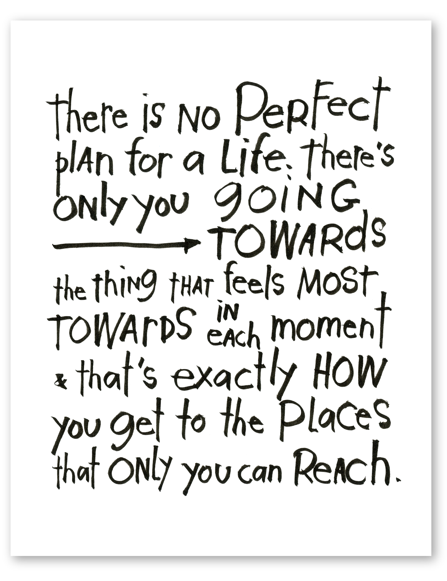 perfect plan art print