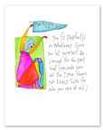 perfect size art print