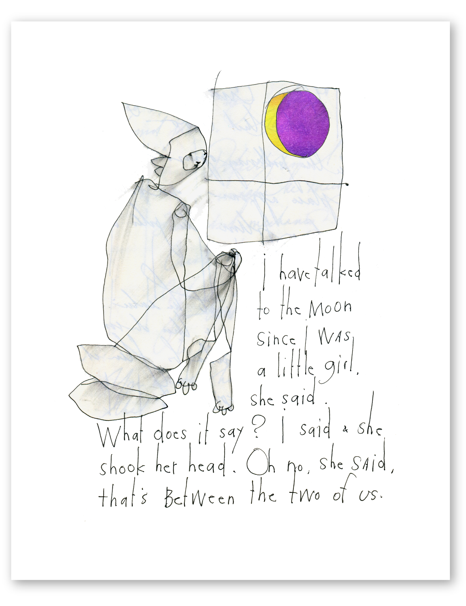 private conversation art print