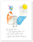 quiet enough art print