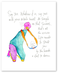 say yes art print