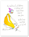 secret of balance art print