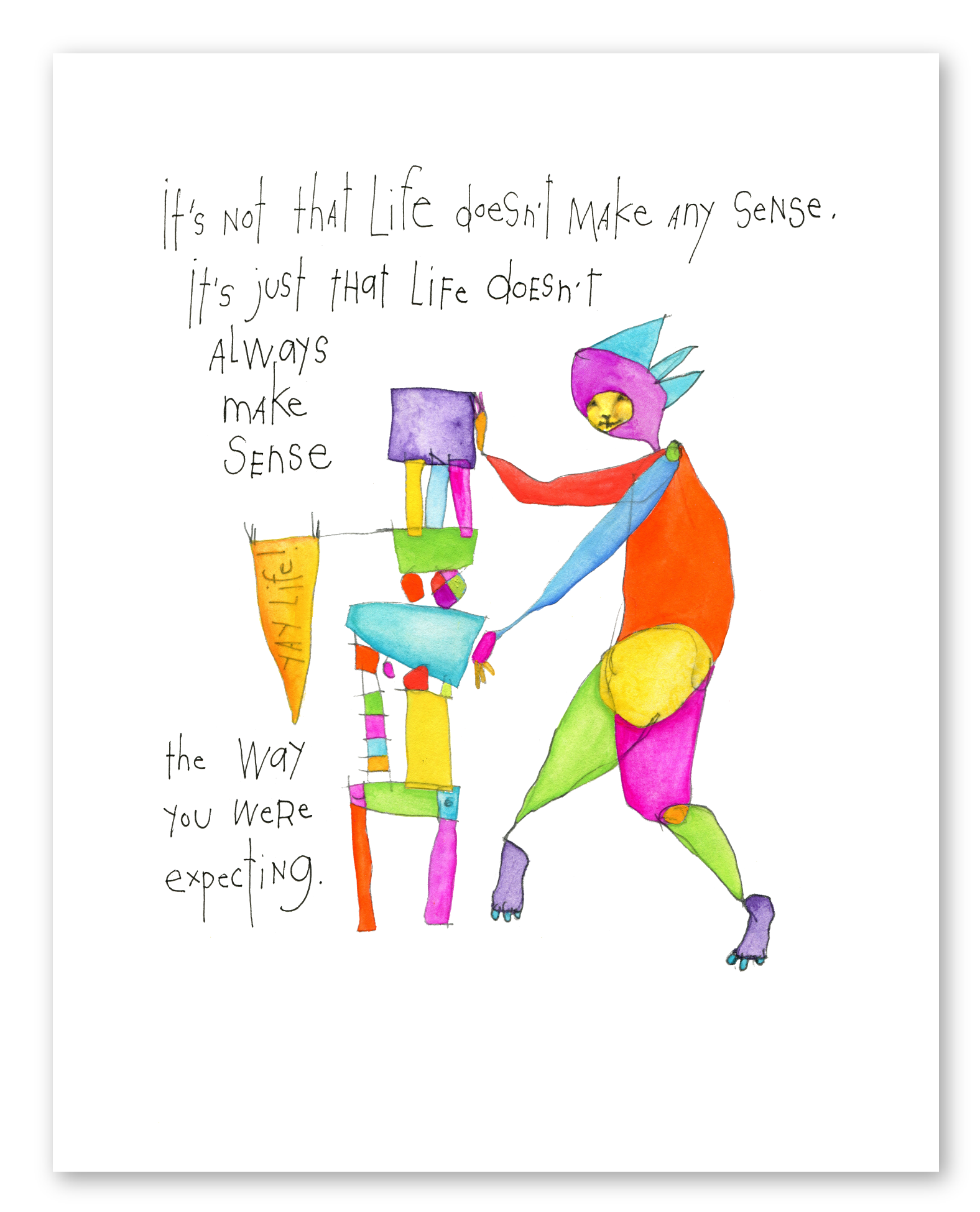 sense of direction art print