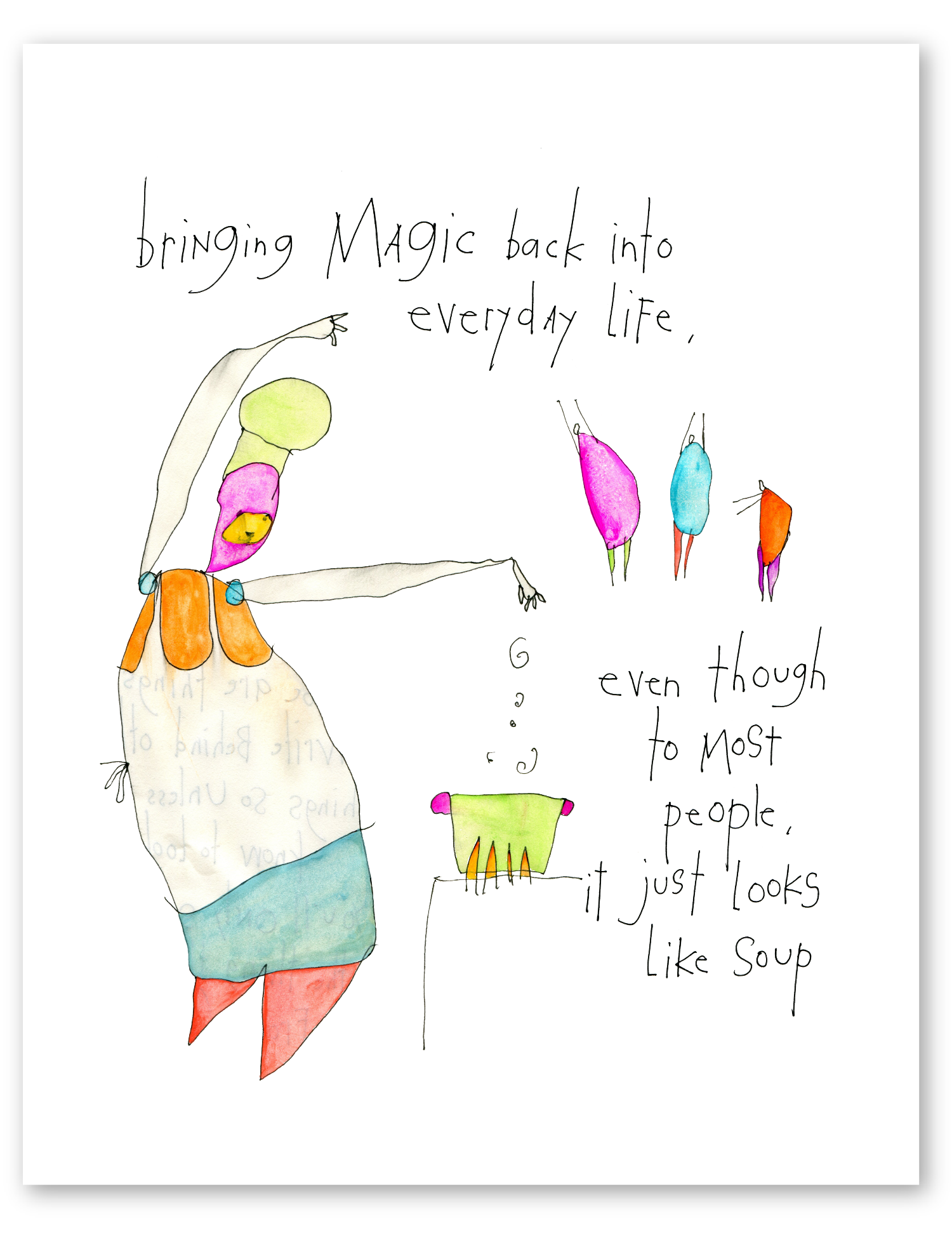 soup magic art print