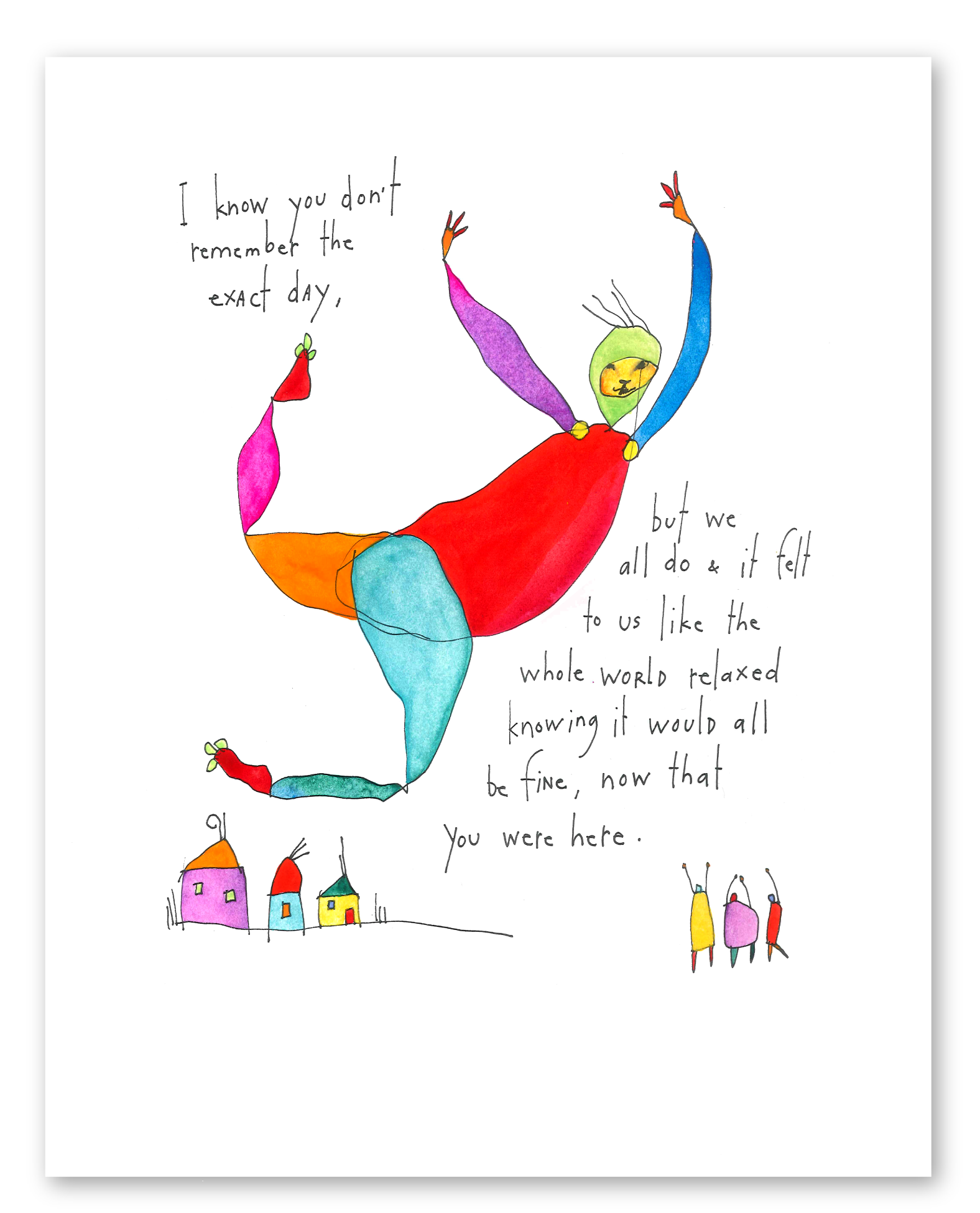 the exact day art print