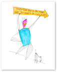 the exact way art print