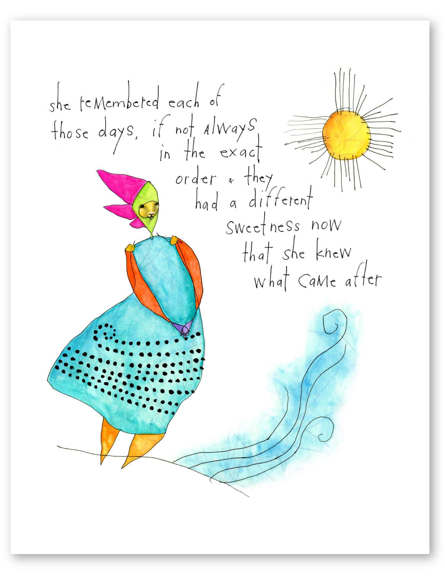 the memory of days art print