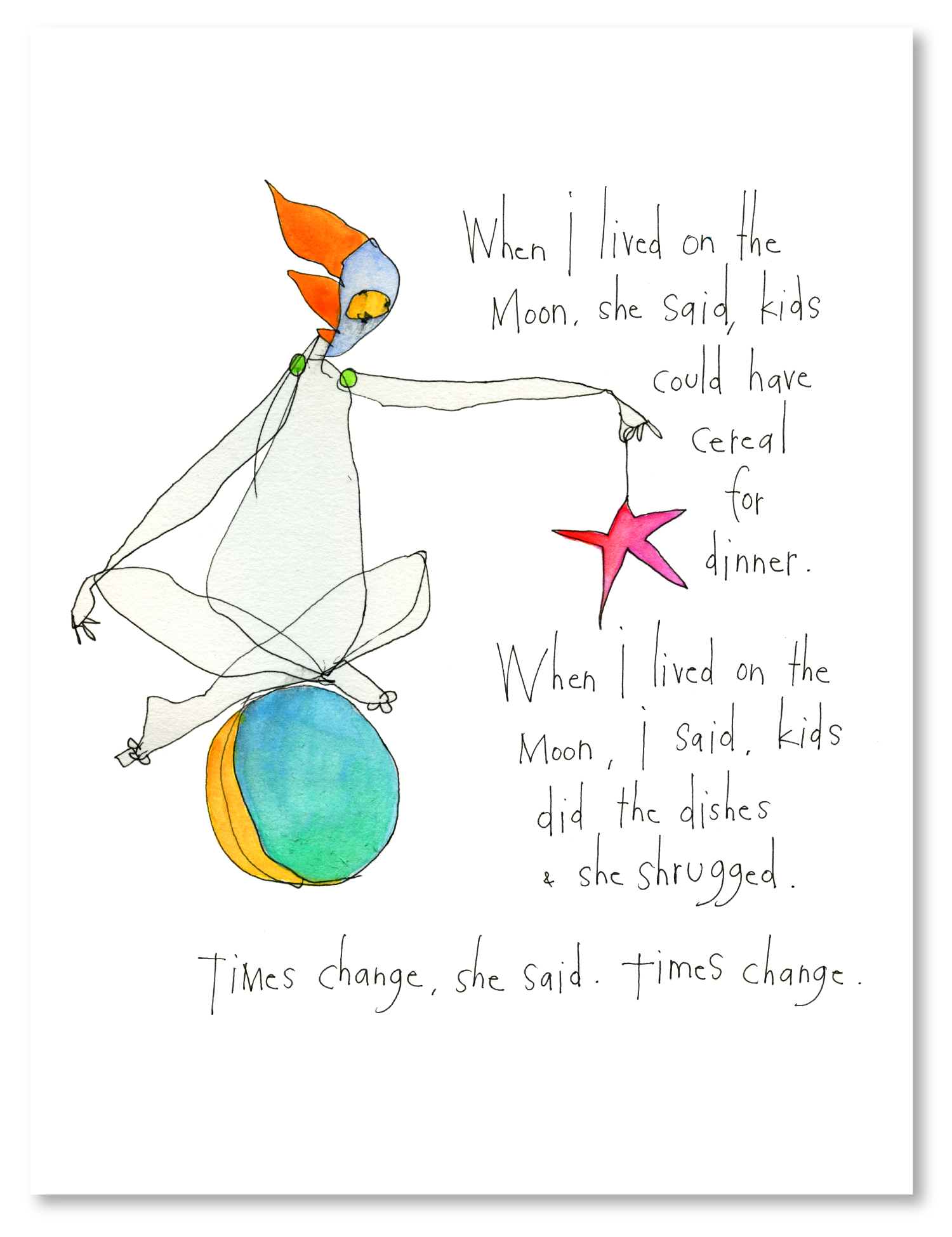 times change art print