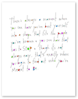 unbend art print