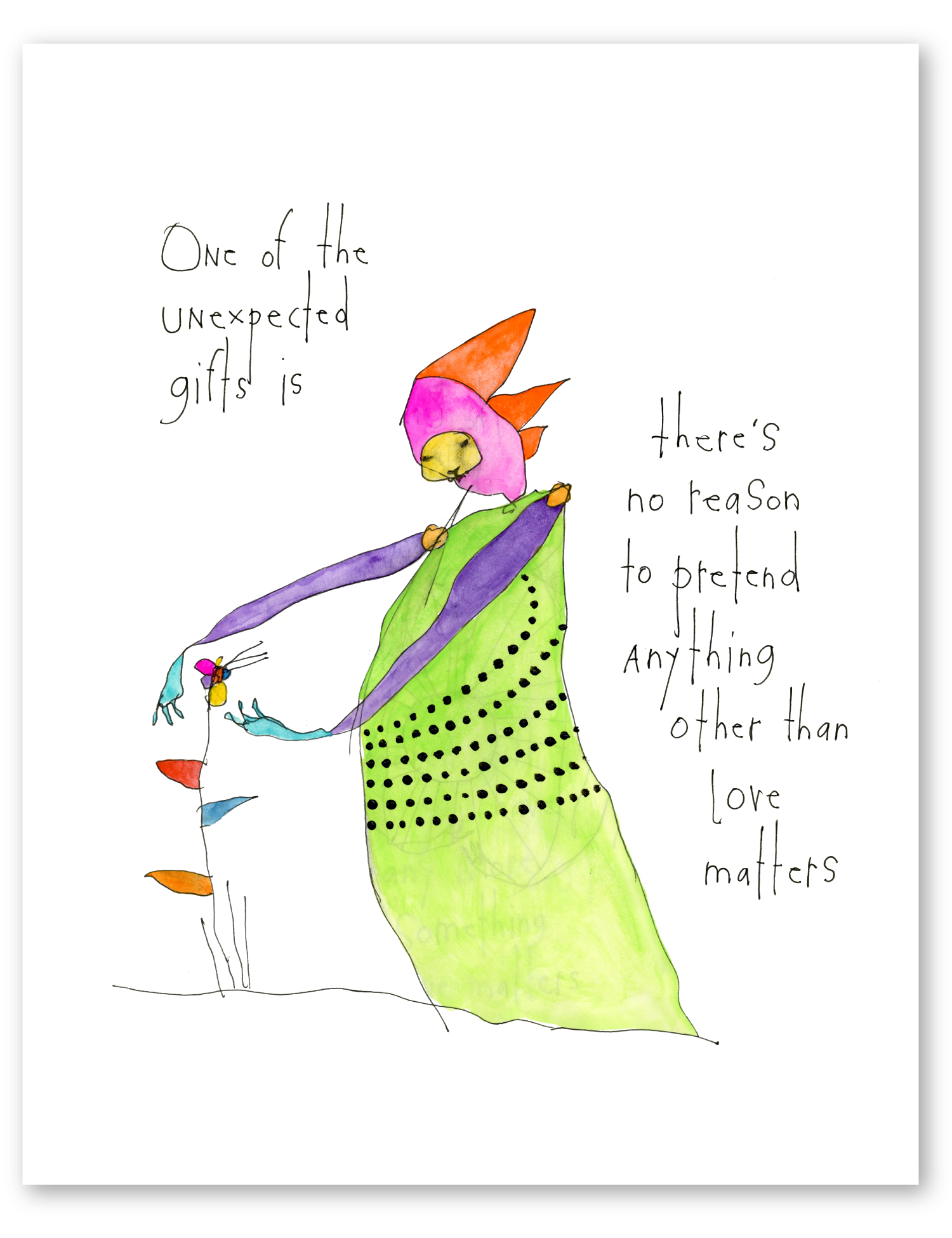 unexpected gift print