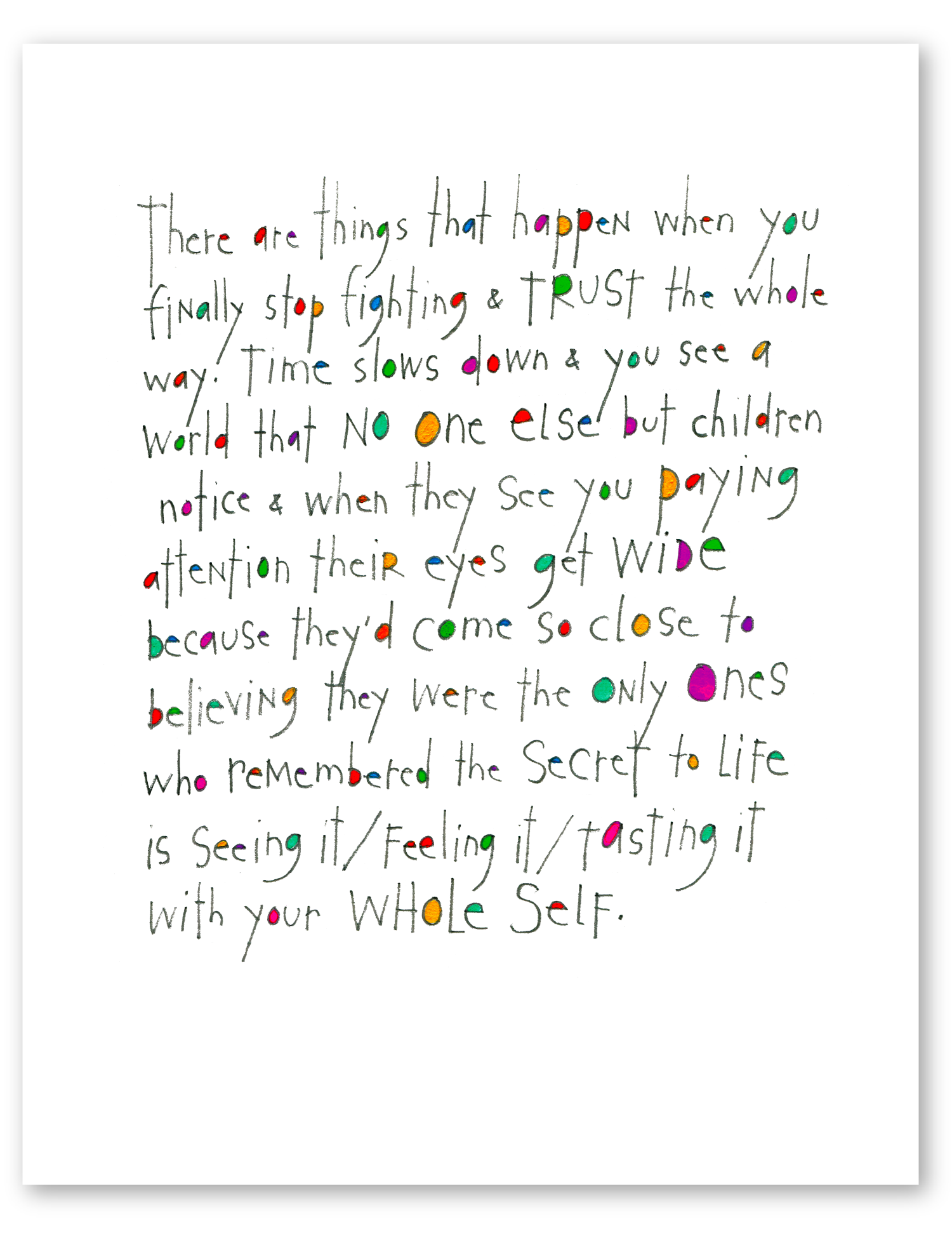 whole life art print