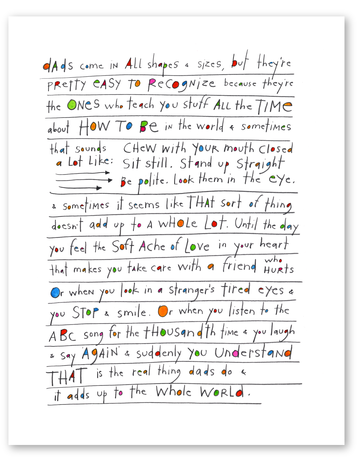 whole world art print