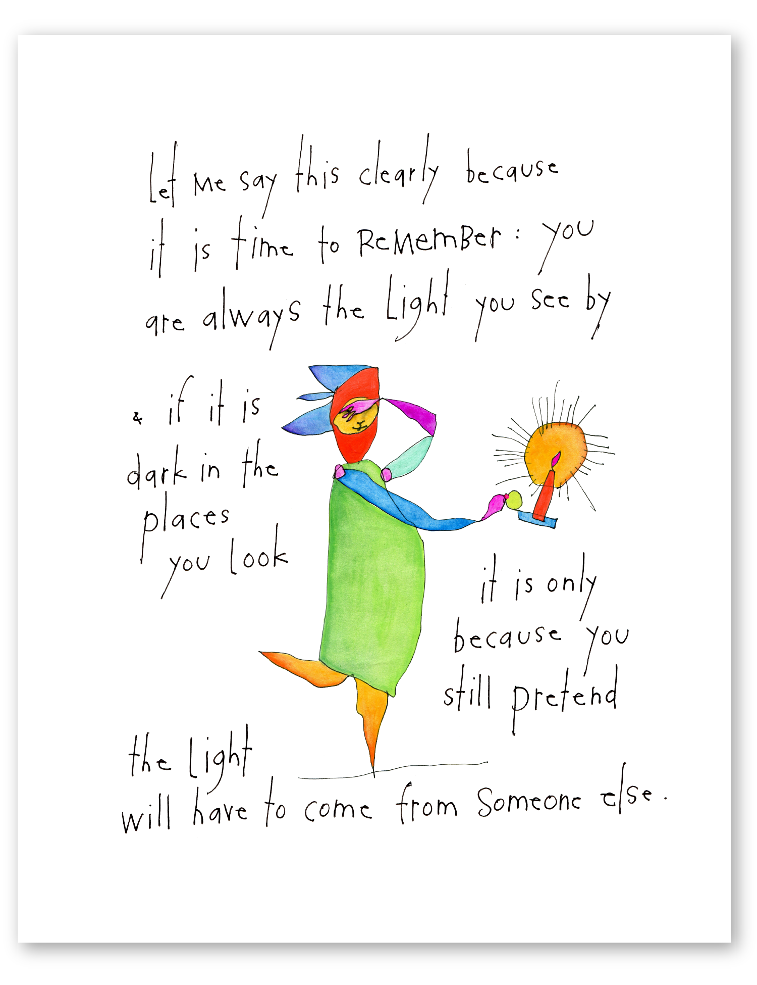 your light art print