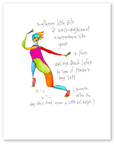 encouraging words art print