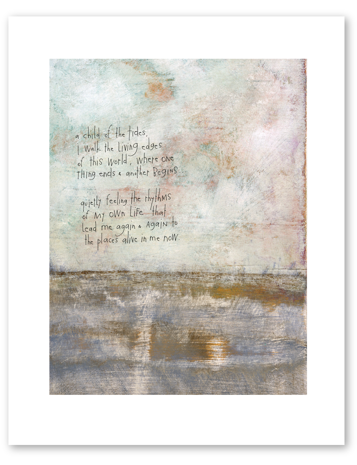 bird & brush: child of the tides art print