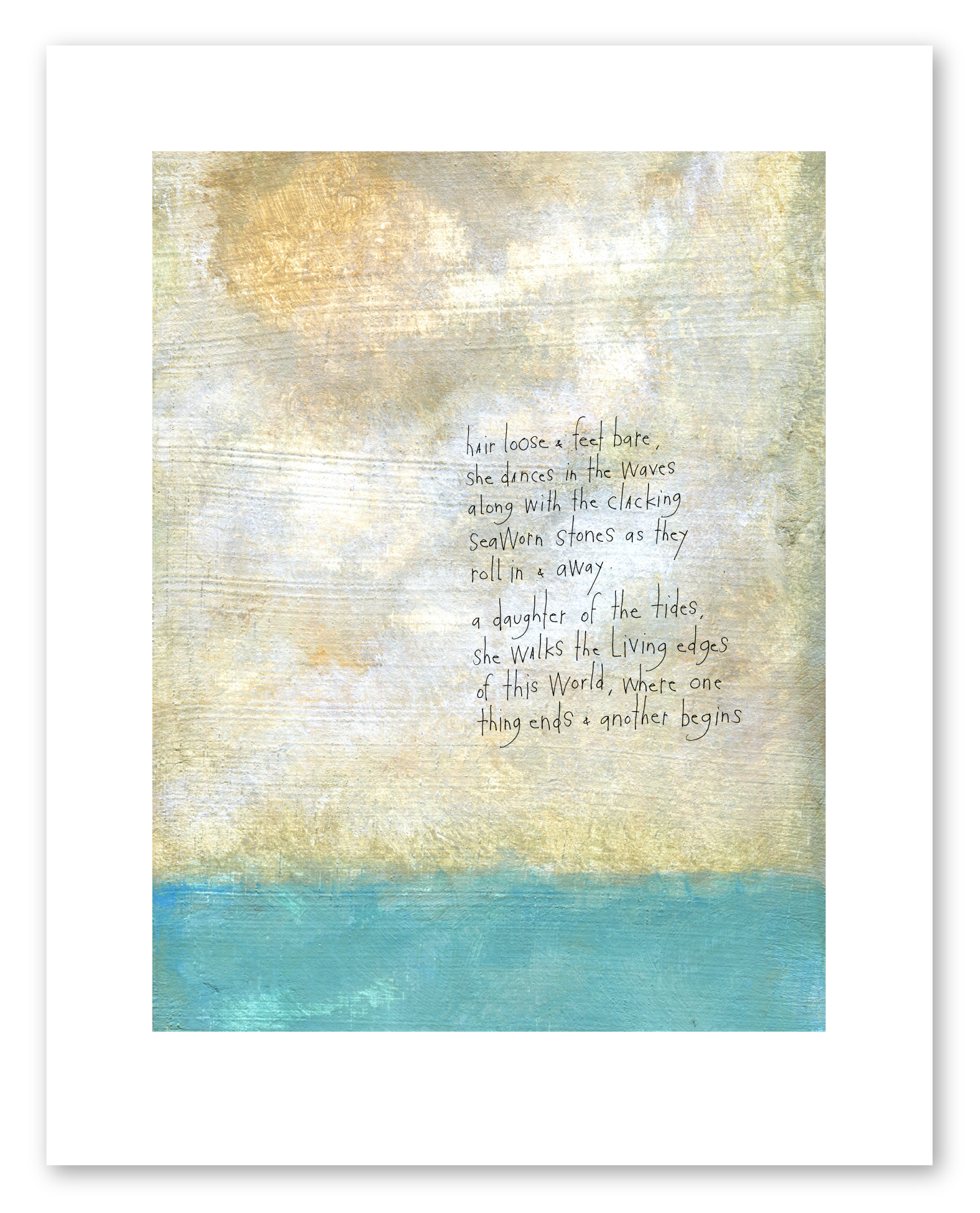 bird & brush: daughter of tides art print