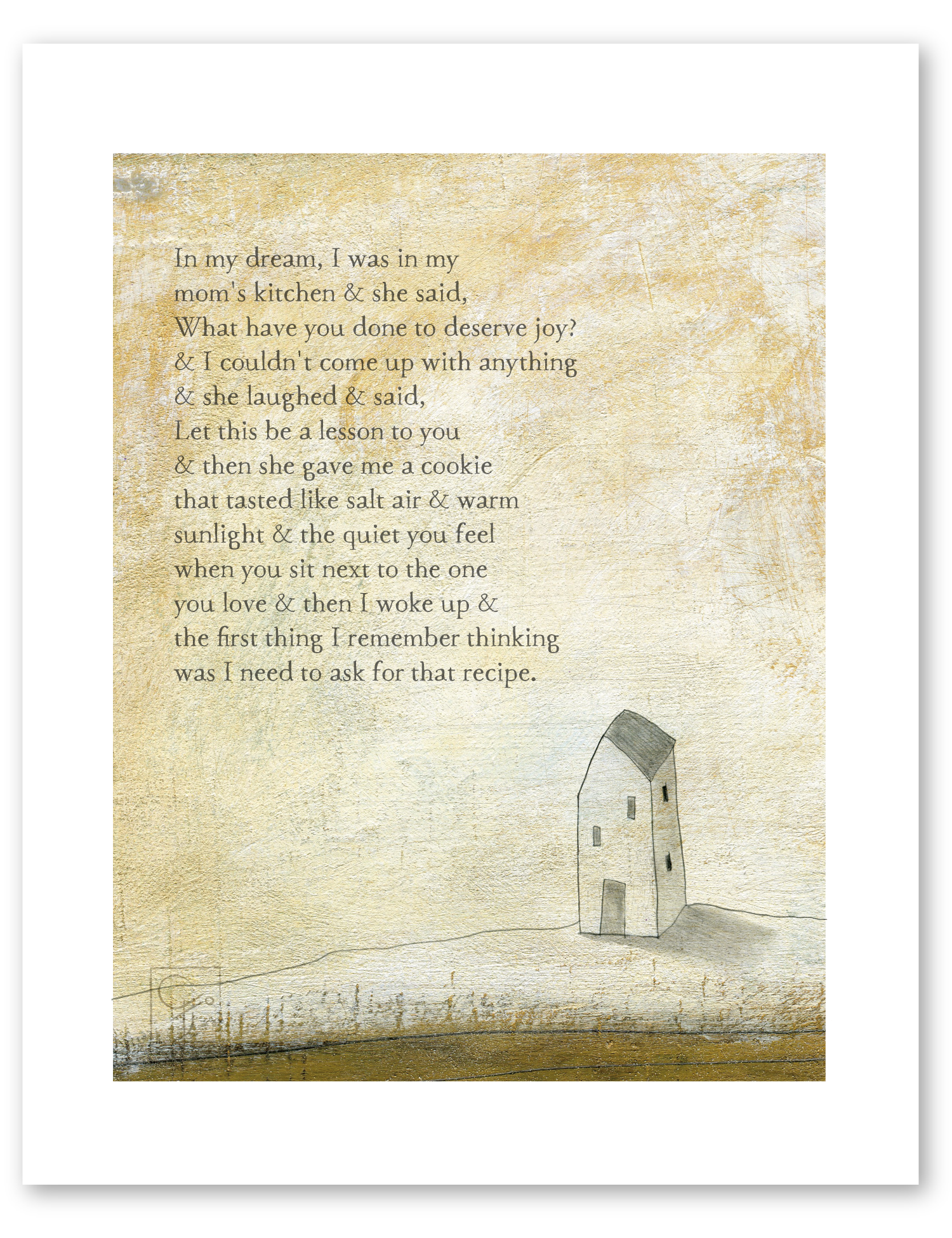 bird & brush: joy cookie print