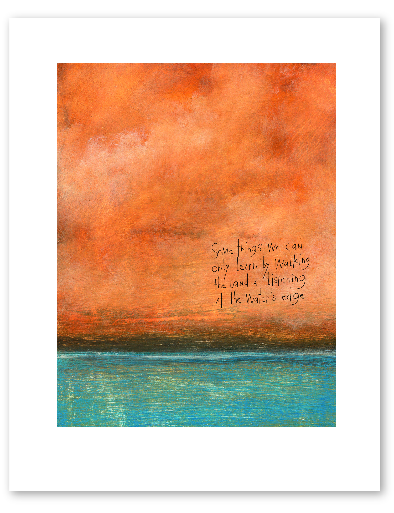 bird & brush: old ways art print