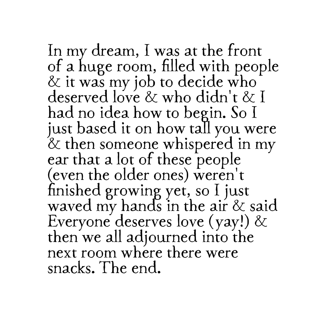 a dream about love art print