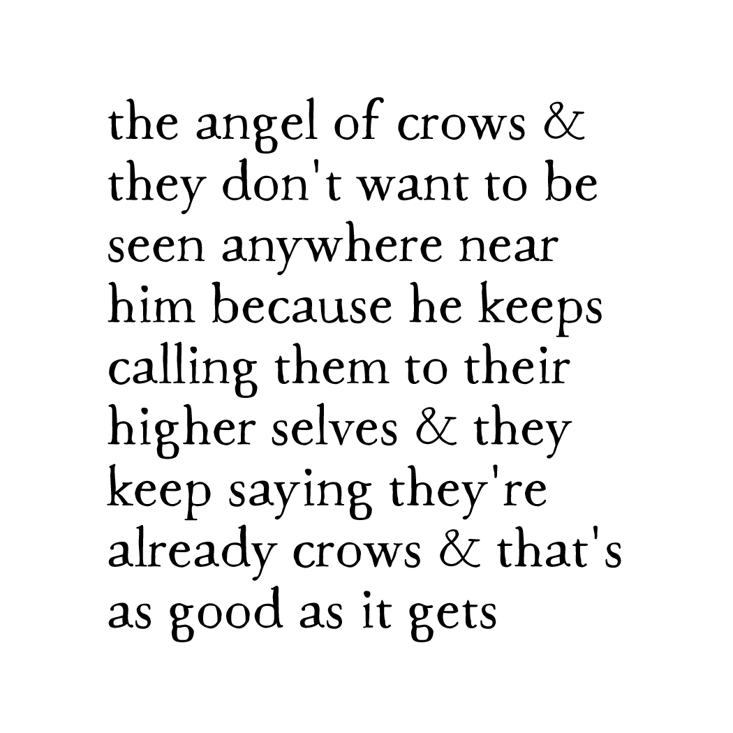 angel of crows art print