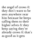 angel of crows art print