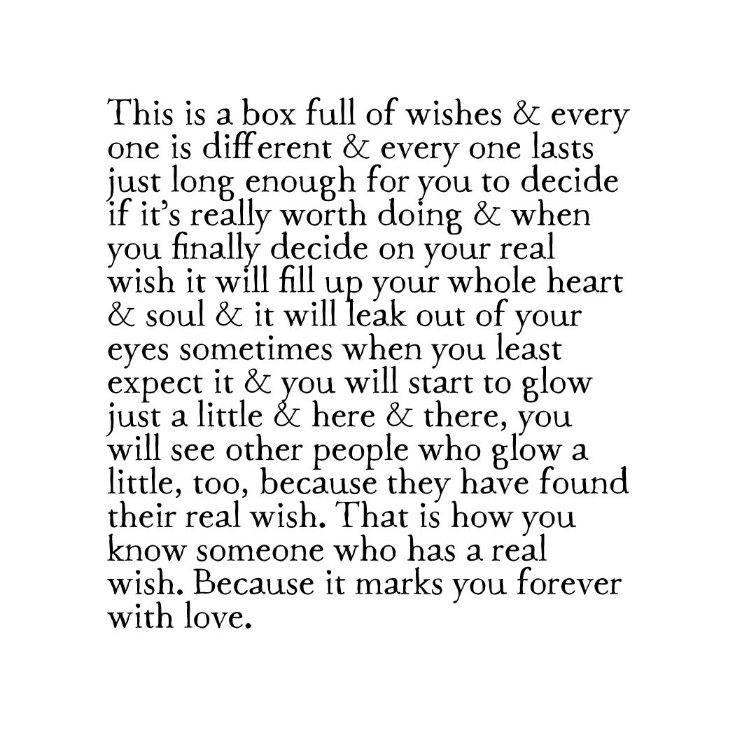 box of wishes art print