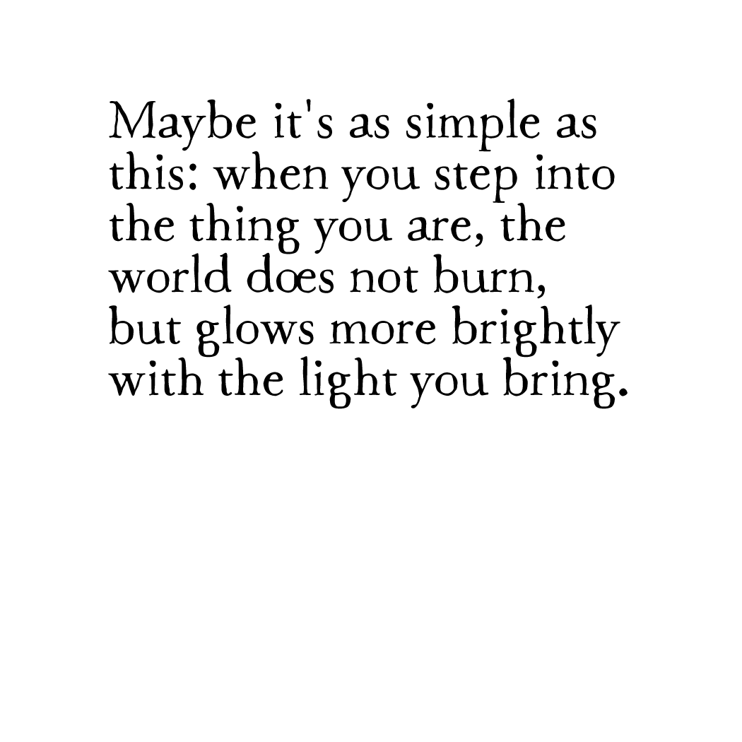 bright light (ink) art print