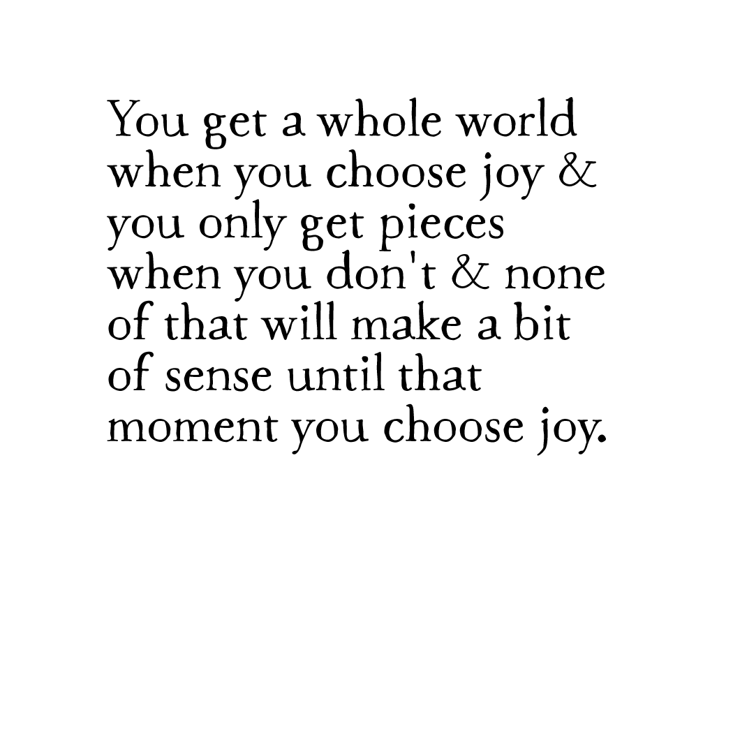 choose joy art print