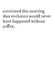 coffee evolution art print
