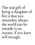 international daughter of fire print