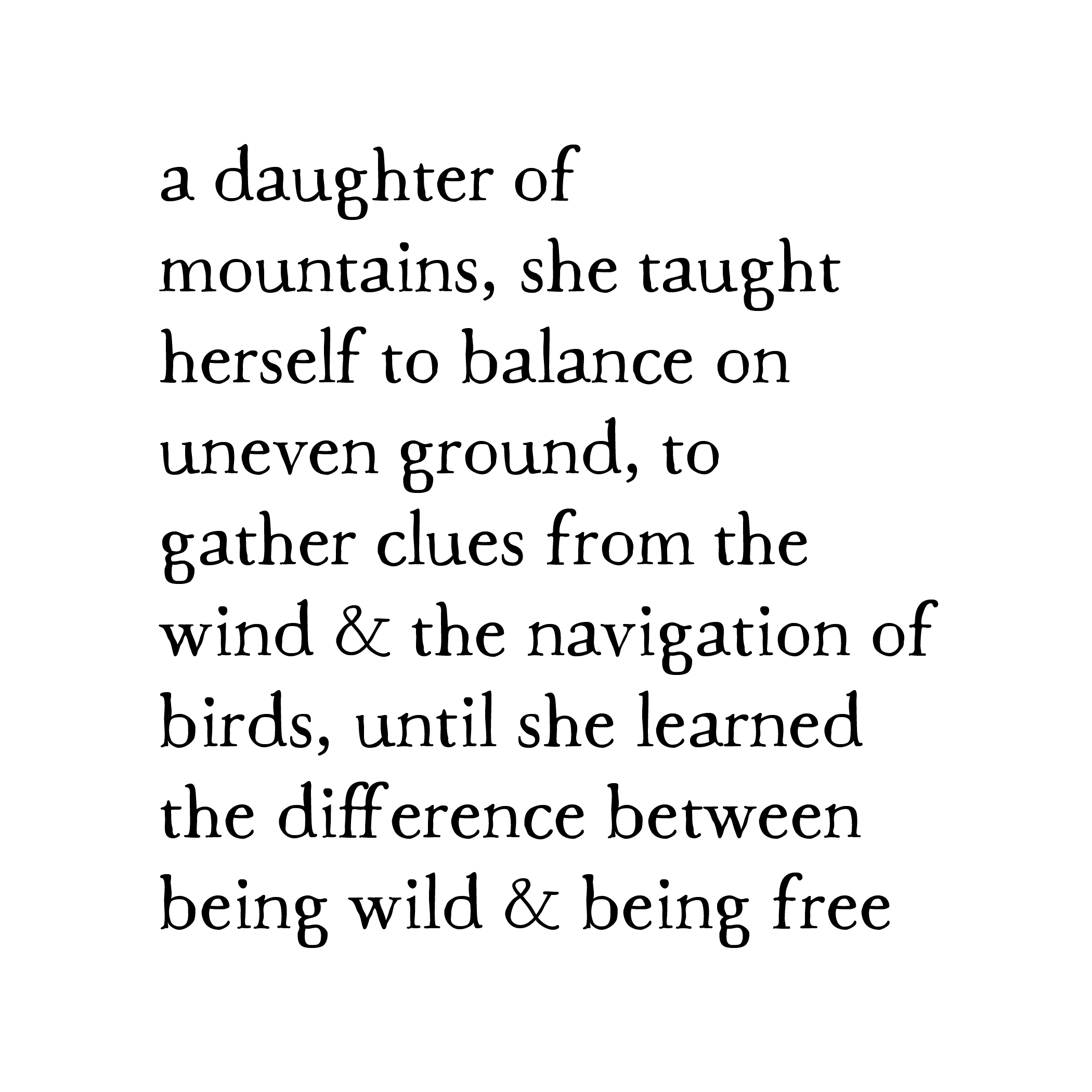 daughter of mountains art print