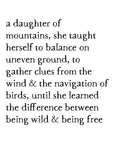 international daughter of mountains print