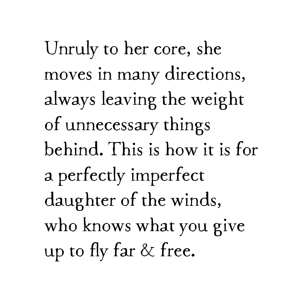 bird & brush: daughter of the winds print