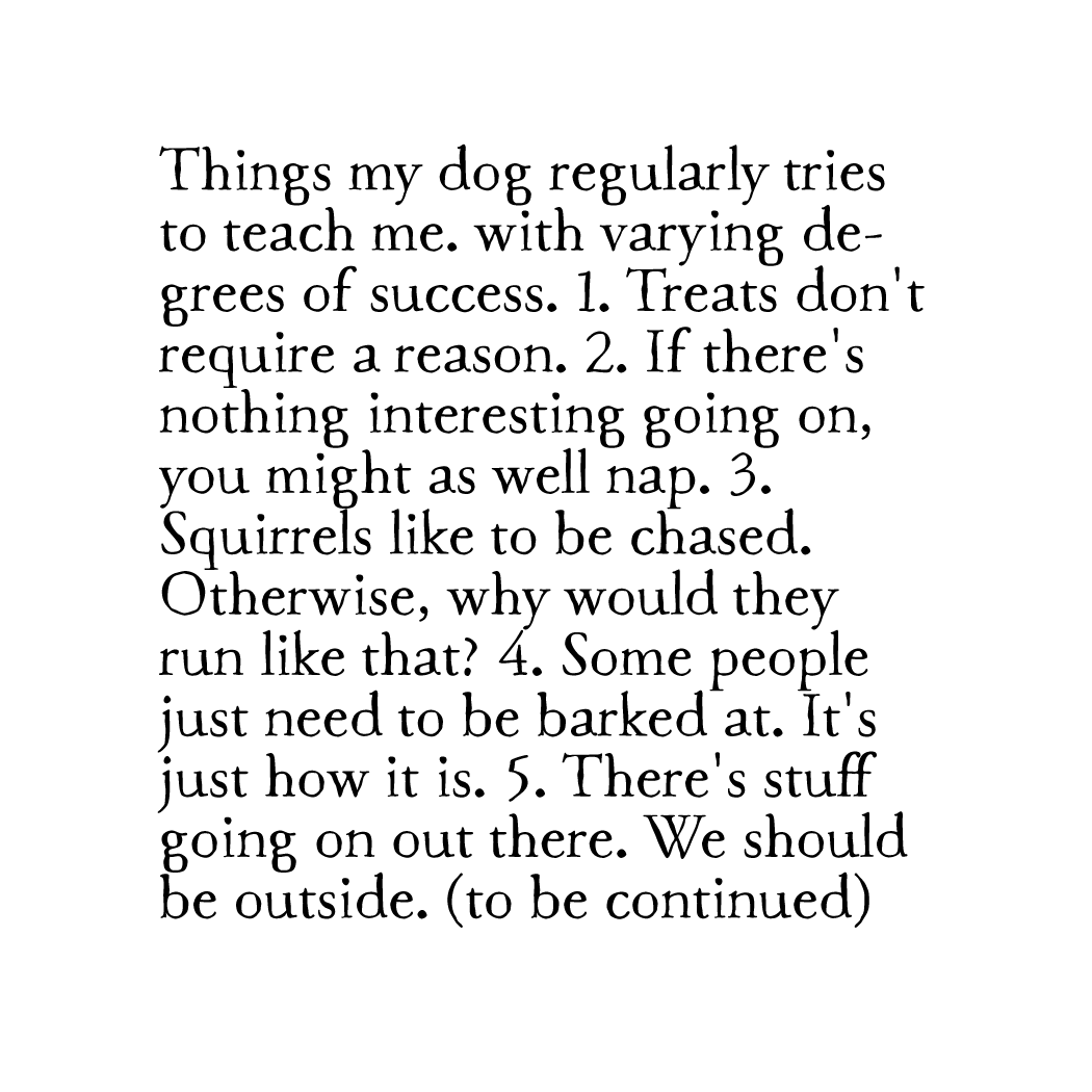 dog lessons art print