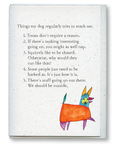 greeting card: dog lessons