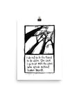international daughter of the forest linocut print
