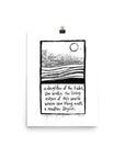 international daughter of tides linocut print