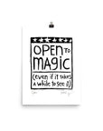 international open linocut print