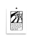 international daughter of the forest linocut print