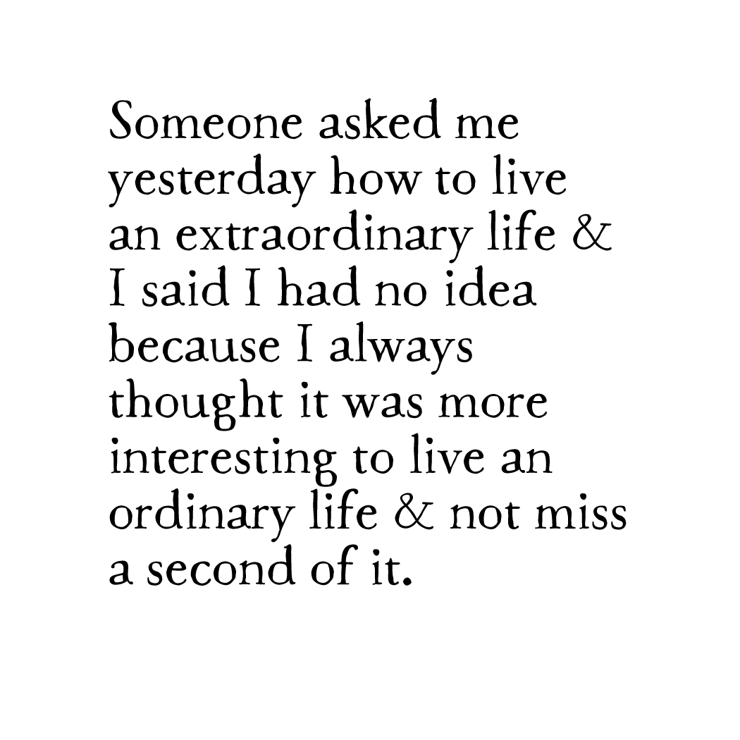 extraordinary life art print