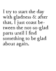 glad days art print