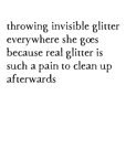 glitter art print