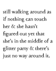 glitter party art print