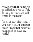 good behavior art print
